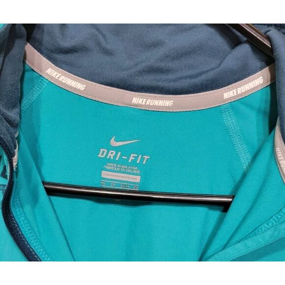Nike Running Dri-Fit Womens Long Sleeve XSmall Turqoise WA D.C Marathon - Picture 7 of 12